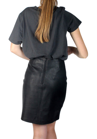 Manhattan Leather Skirt