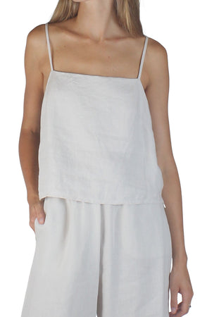 Linen Cami Stone