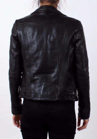 Rebel Leather Biker Jacket