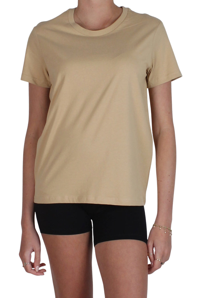 Crew Cotton Tee Camel