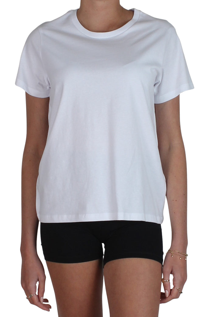 Crew Cotton Tee White