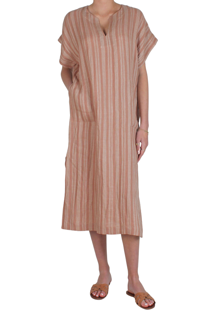 Crete Tunic Blush Stripe