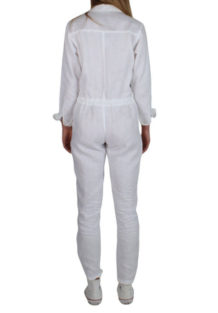 Linen Boiler Suit White
